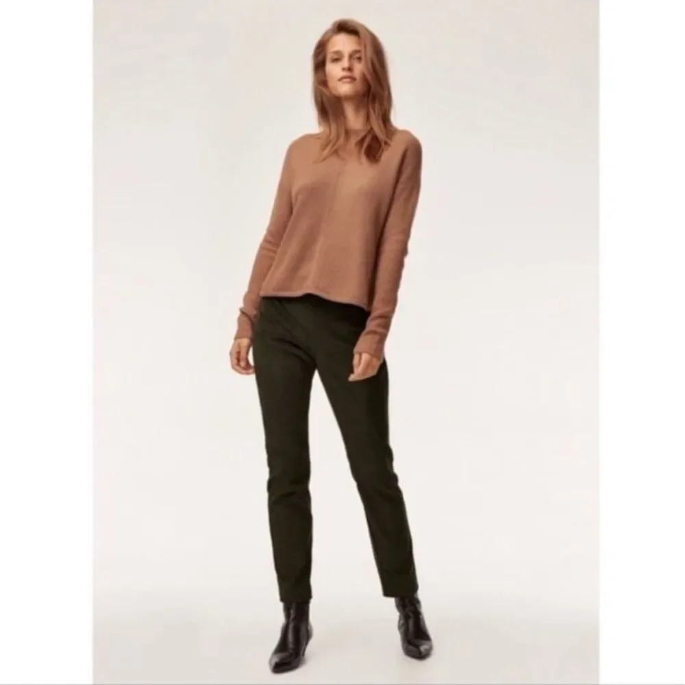 Babaton Aritzia Mitch green corduroy pants SIze 2 - Picture 2 of 12